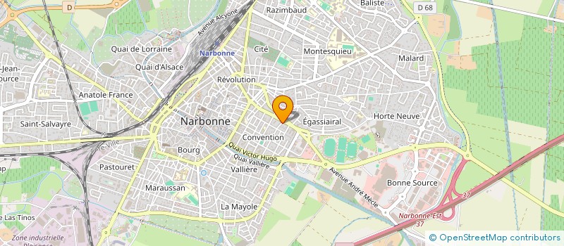 localisation de l'entreprise BERGE IMMO à NARBONNE