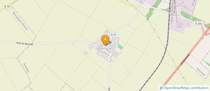 localisation de l'entreprise BERGE JCEI  POMACLE