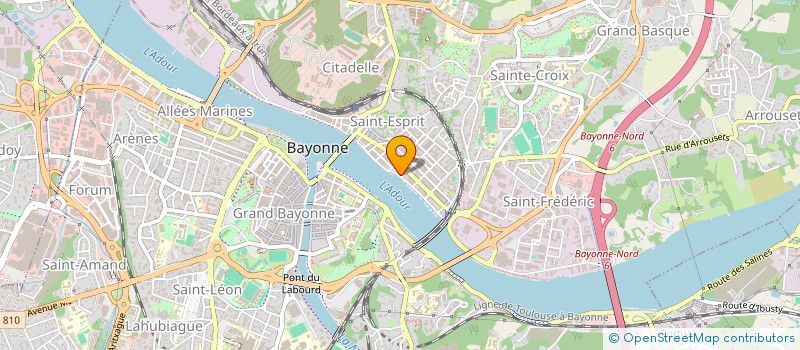 localisation de l'entreprise BERGEADOUR à BAYONNE