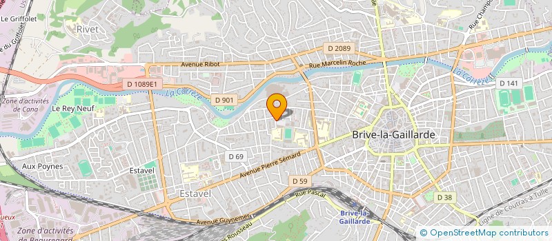 localisation de l'entreprise BERGEAL IMMO  BRIVE-LA-GAILLARDE