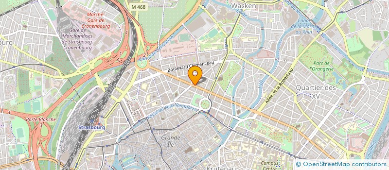 localisation de l'entreprise BERGEMER à STRASBOURG