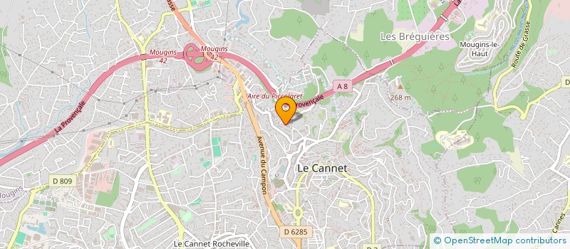 localisation de l'entreprise BERGEN à MOUGINS