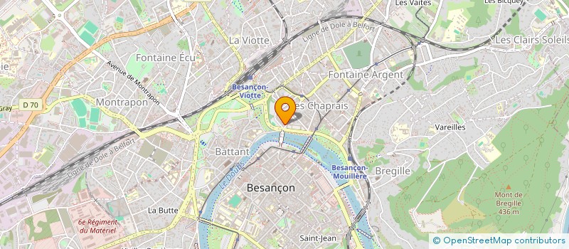 localisation de l'entreprise BERGEN à BESANCON