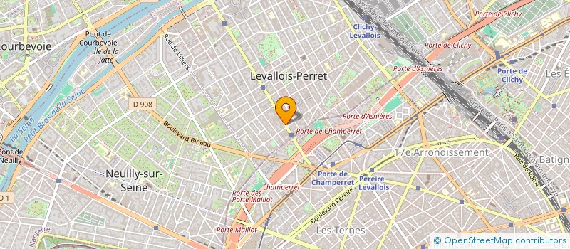 localisation de l'entreprise BERGENTECH à LEVALLOIS-PERRET