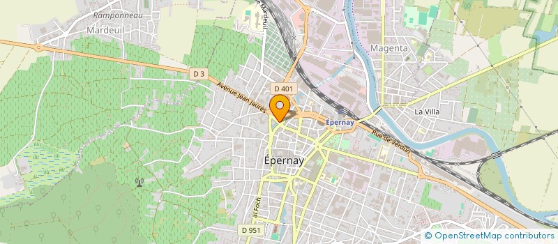 localisation de l'entreprise BERGEOT-BEAUFORT  EPERNAY