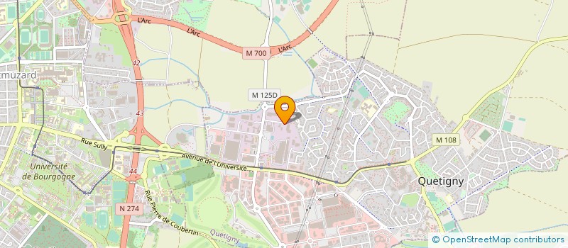 localisation de l'entreprise BERGEOT TAINTURIER à QUETIGNY