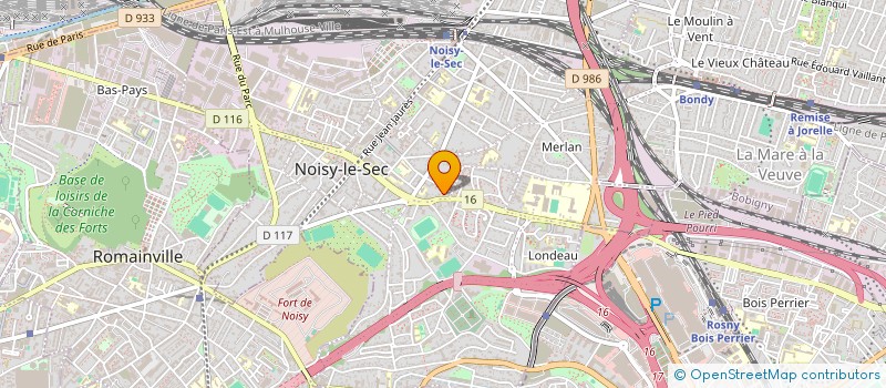 localisation de l'entreprise BERGER à NOISY-LE-SEC