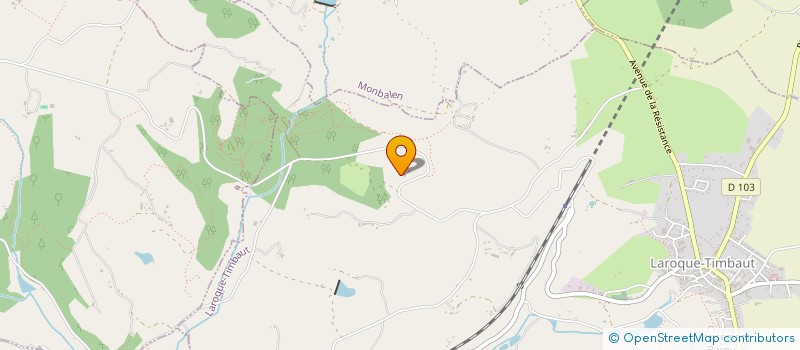 localisation de l'entreprise BERGER  LAROQUE-TIMBAUT