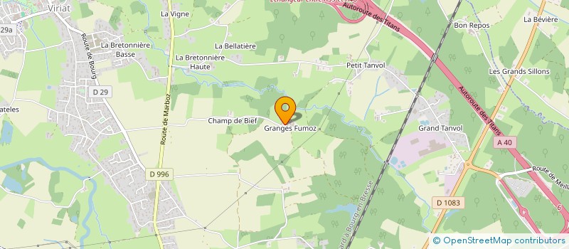 localisation de l'entreprise BERGER à VIRIAT