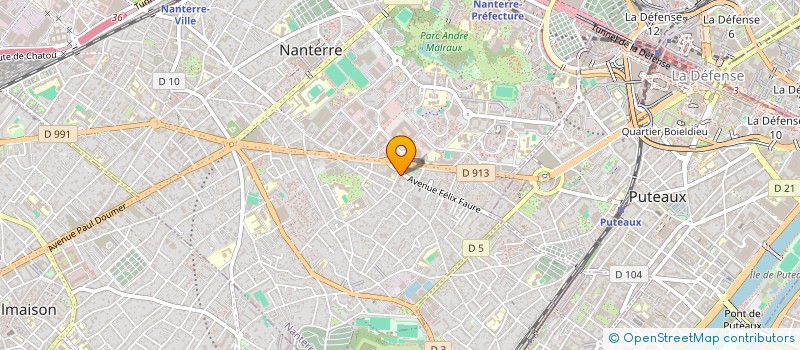 localisation de l'entreprise BERGER ACCOUNTING INTERNATIONAL SERVICES  NANTERRE