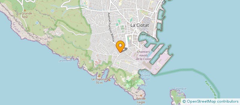 localisation de l'entreprise BERGER AUTOMATISME à LA CIOTAT