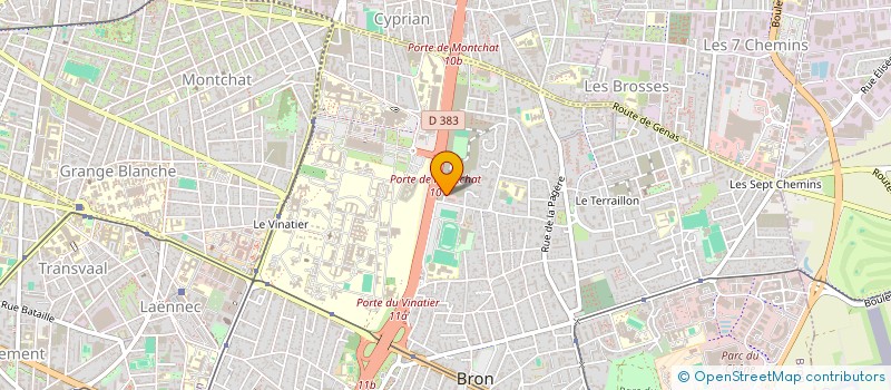 localisation de l'entreprise BERGER & BERGER à BRON
