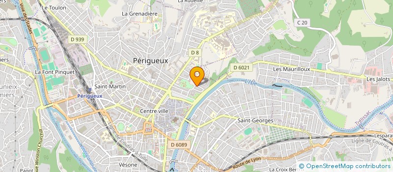 localisation de l'entreprise BERGER BORDIN à PERIGUEUX