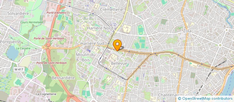 localisation de l'entreprise BERGER BTP  NANTES