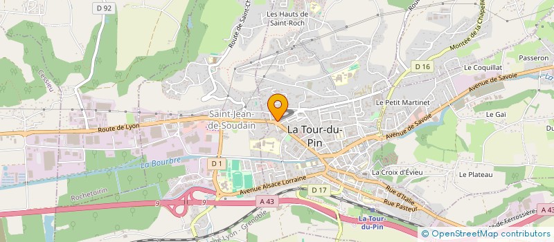 localisation de l'entreprise BERGER DANIEL & PRIMAT JACQUELINE  LA TOUR-DU-PIN