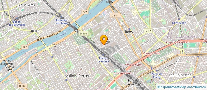 localisation de l'entreprise BERGER ET FILS à CLICHY
