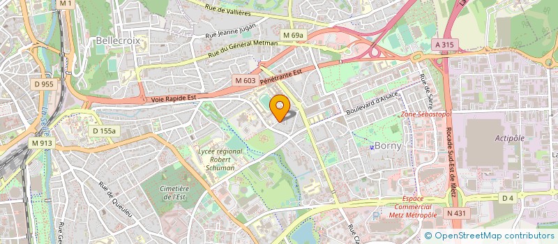 localisation de l'entreprise BERGER FRERES  METZ