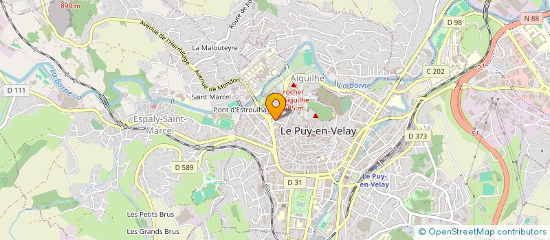 localisation de l'entreprise BERGER GRANIER IMMOBILIER  LE PUY-EN-VELAY