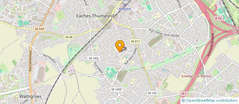 localisation de l'entreprise BERGER HOLDING  FACHES-THUMESNIL