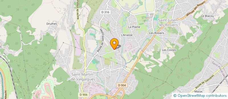 localisation de l'entreprise BERGER LOCATIONS à SAINT-MARTIN-DE-VALGALGUES