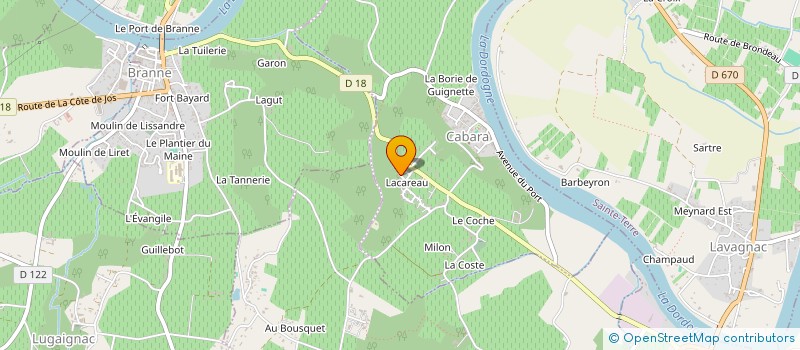 localisation de l'entreprise BERGER-OBRY  CABARA