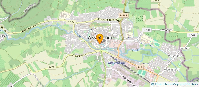 localisation de l'entreprise BERGER PRESSE DIFFUSION à WISSEMBOURG