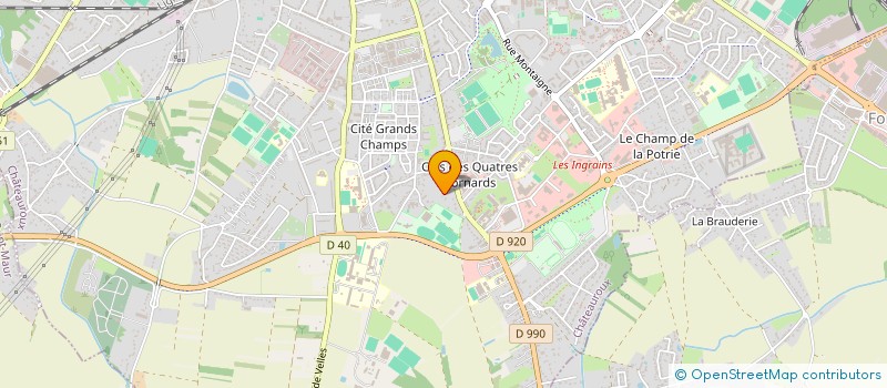 localisation de l'entreprise BERGER S.J à CHATEAUROUX