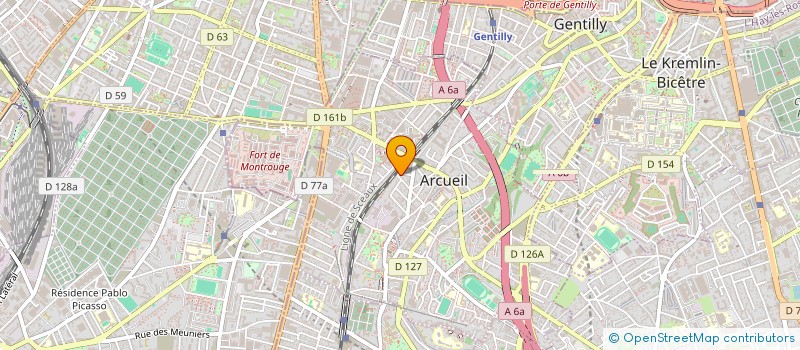 localisation de l'entreprise BERGER SARREL ESTRADA CAMPOD à ARCUEIL
