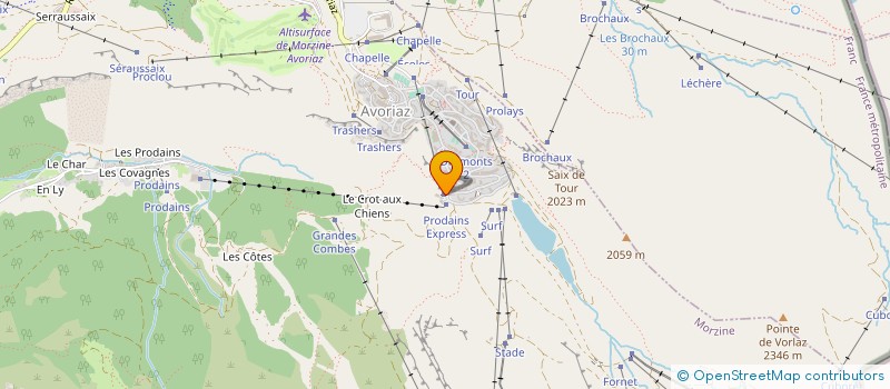 localisation de l'entreprise BERGER SKI STATION SERVICE  MORZINE