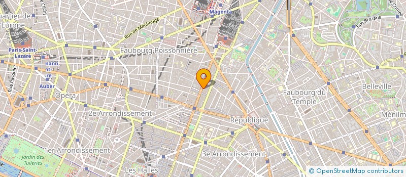 localisation de l'entreprise BERGERET  PARIS