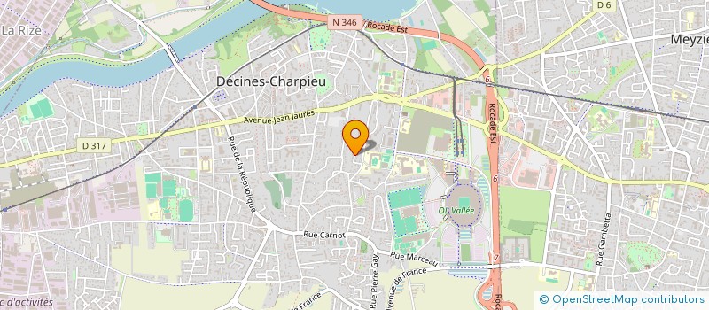 localisation de l'entreprise BERGERET & CO  DECINES-CHARPIEU