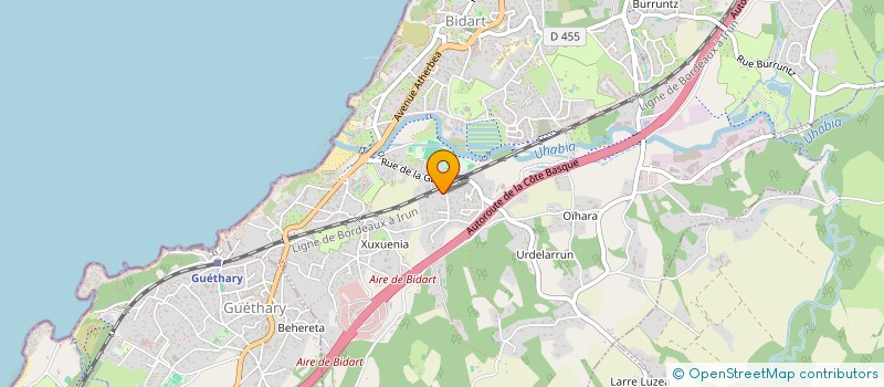 localisation de l'entreprise BERGERIE BROCARD à BIDART