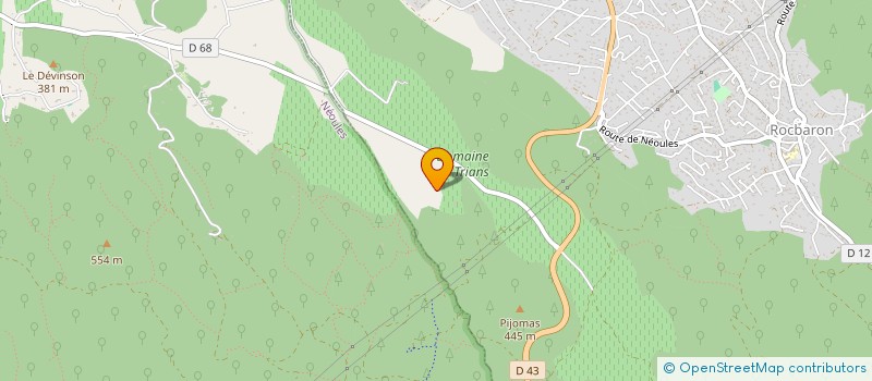 localisation de l'entreprise BERGERIE DES GRAVETTES  ROCBARON