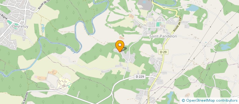 localisation de l'entreprise BERGERIE LAGNAUD  SAINT-PANDELON