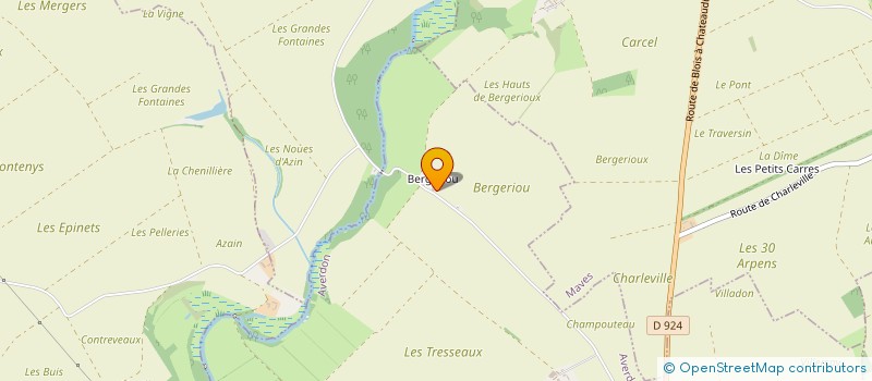 localisation de l'entreprise BERGERIOU  AVERDON