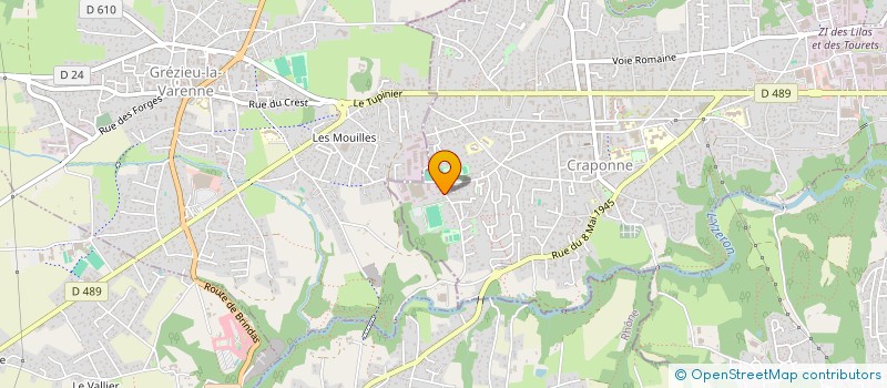 localisation de l'entreprise BERGERON EQUIPEMENT  CRAPONNE