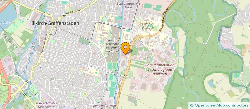 localisation de l'entreprise BERGERON INGENIERIE MANAGEMENT à STRASBOURG