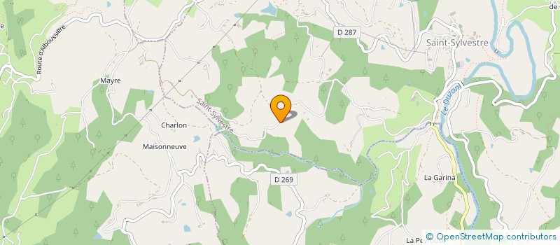 localisation de l'entreprise BERGERON LUDOVIC & SEV  SAINT-SYLVESTRE