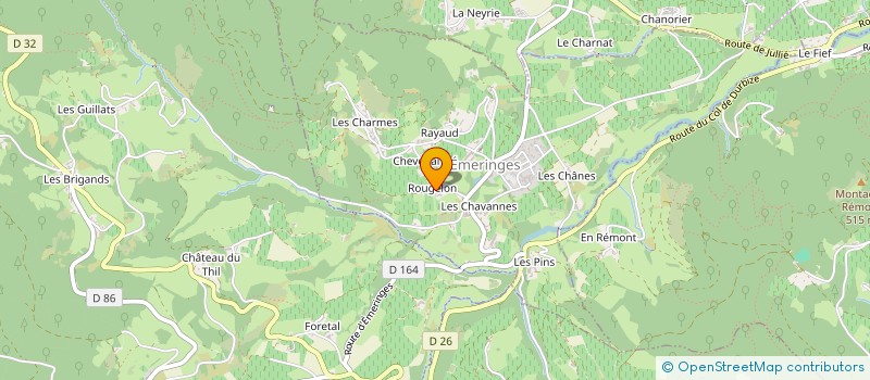 localisation de l'entreprise BERGERON PIERRE ET EVELYNE  EMERINGES