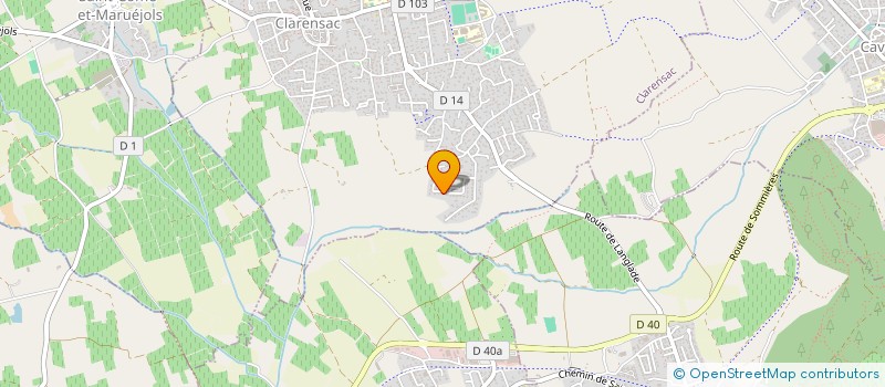 localisation de l'entreprise BERGERON SARL  CLARENSAC