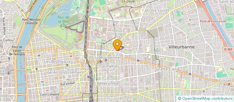 localisation de l'entreprise BERGERON SAS  VILLEURBANNE