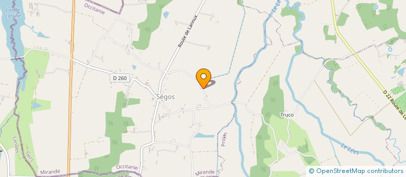 localisation de l'entreprise BERGES  SEGOS