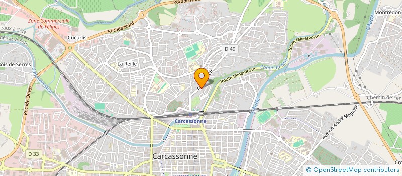 localisation de l'entreprise BERGES AUDITION  CARCASSONNE