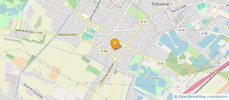 localisation de l'entreprise BERGES KAB  FROUZINS