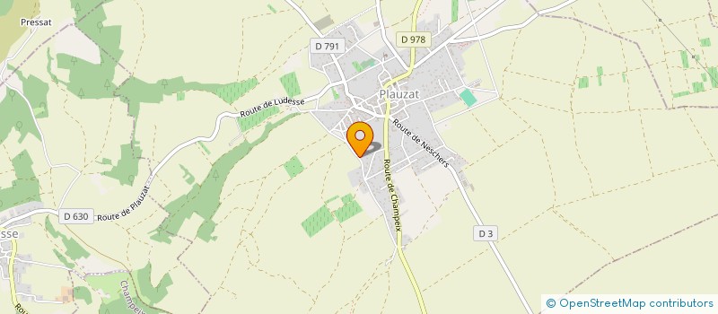 localisation de l'entreprise BERGOGNE  PLAUZAT