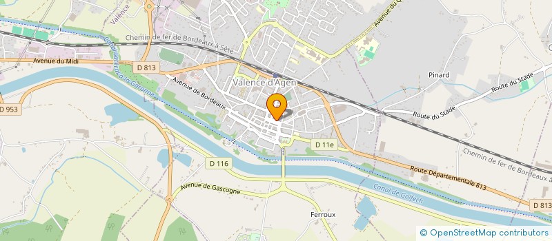 localisation de l'entreprise BERGON BOUSCAYROL à VALENCE