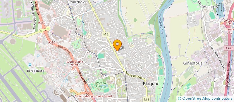 localisation de l'entreprise BERGON FRERES  BLAGNAC