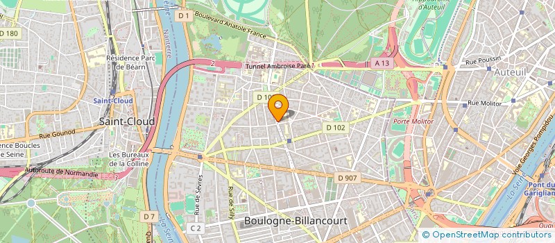 localisation de l'entreprise BERGONZI à BOULOGNE-BILLANCOURT