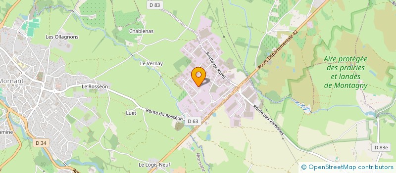 localisation de l'entreprise BERGONZO  MORNANT