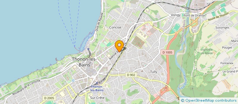 localisation de l'entreprise BERGOT à THONON-LES-BAINS